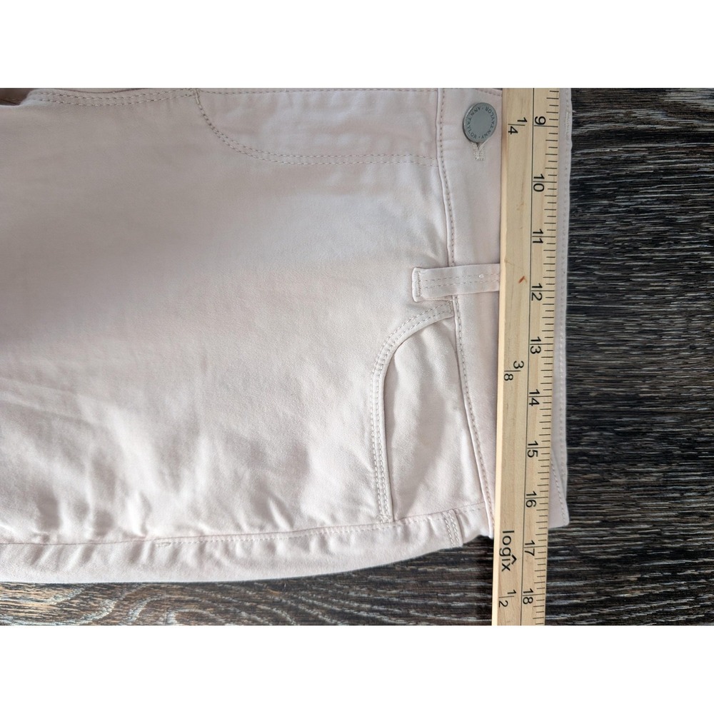 Ann Taylor Pants Womens‎ 10 Pink Chino Ankle Slim Twill Stretch Pockets Zip - Picture 4 of 7